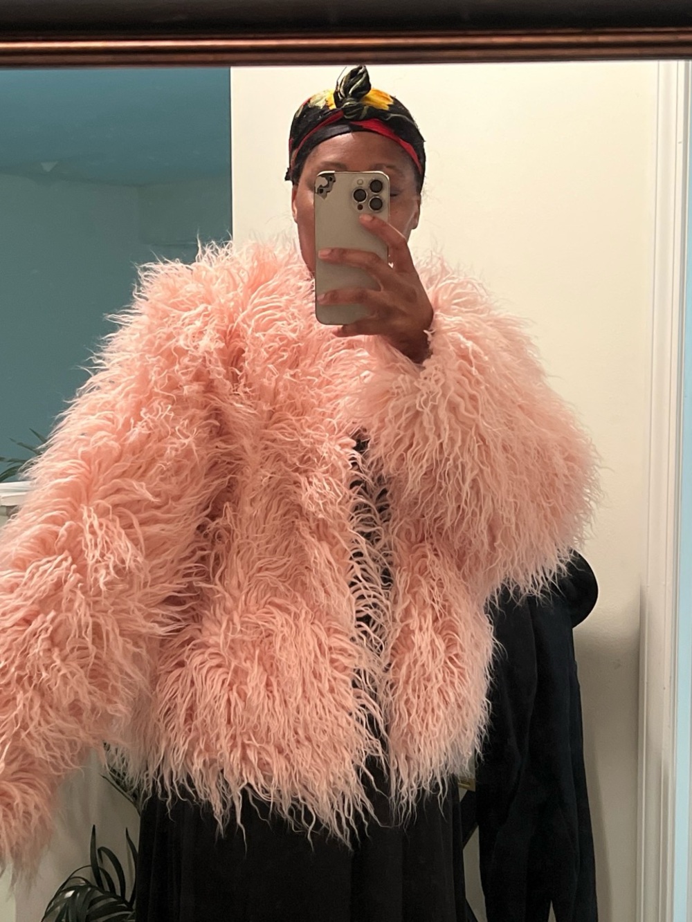 🆕 Pink Shaggy Faux Fur Jacket - Women's Fashion Coat